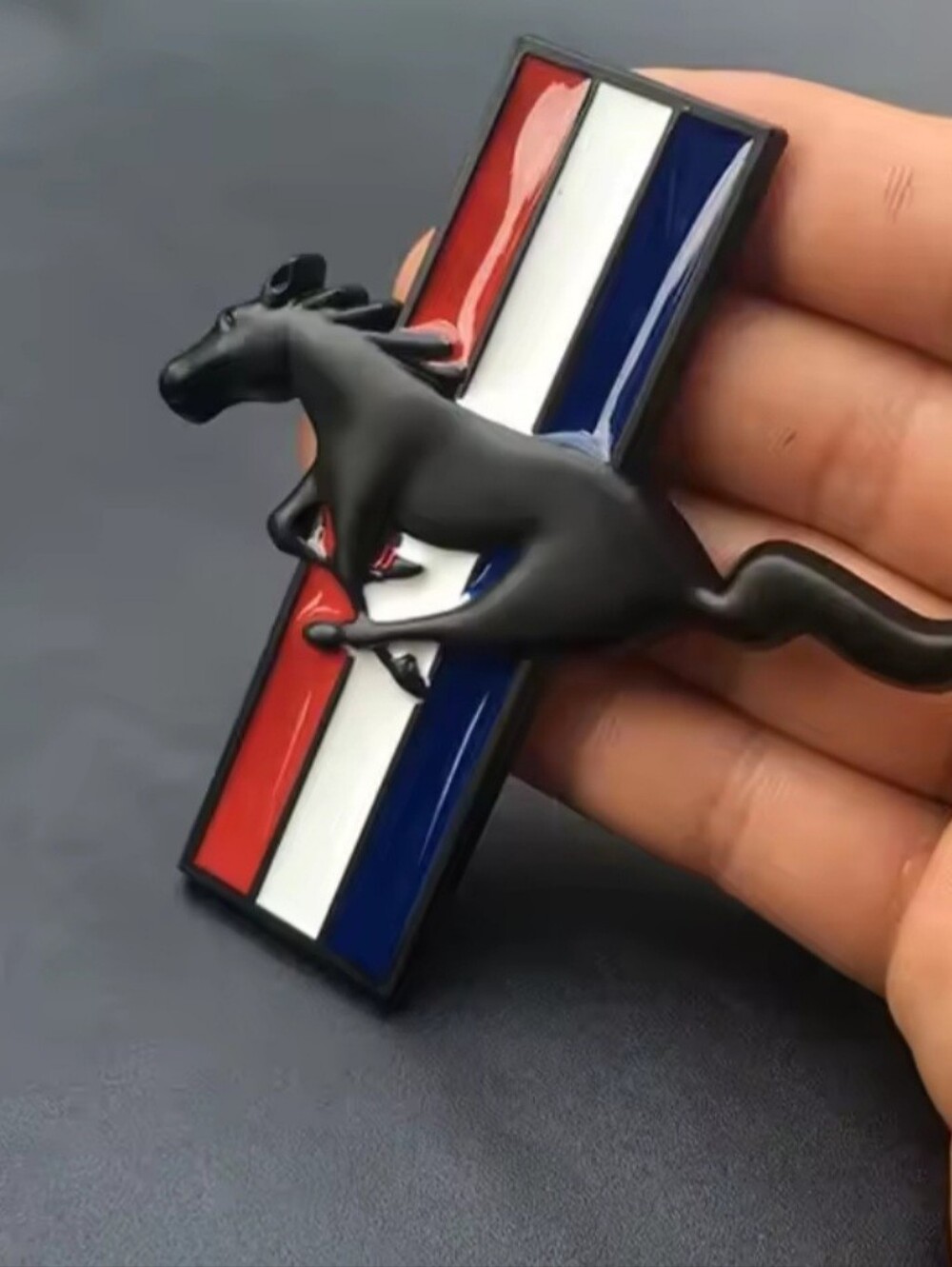 2 New Ford Mustang horse emblem badges See All Colors 8.5cmx9cm